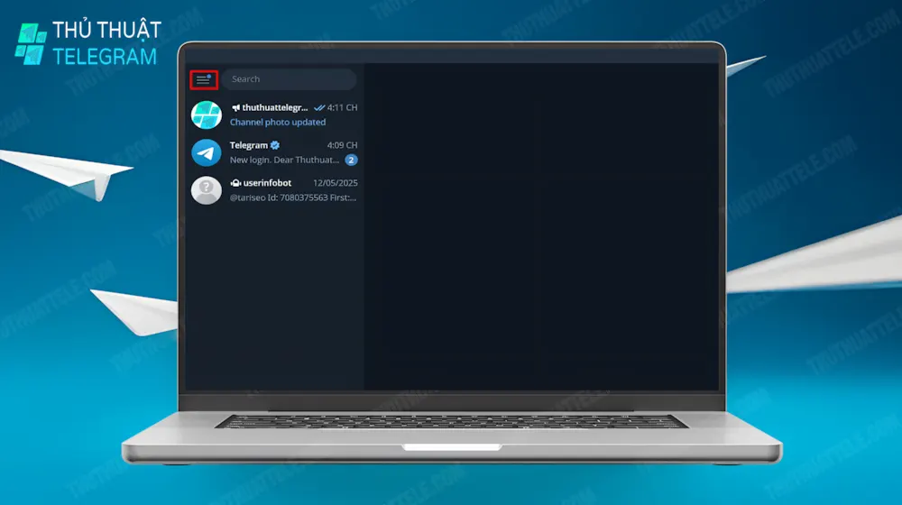 Hướng dẫn trên máy tính (Telegram Desktop)