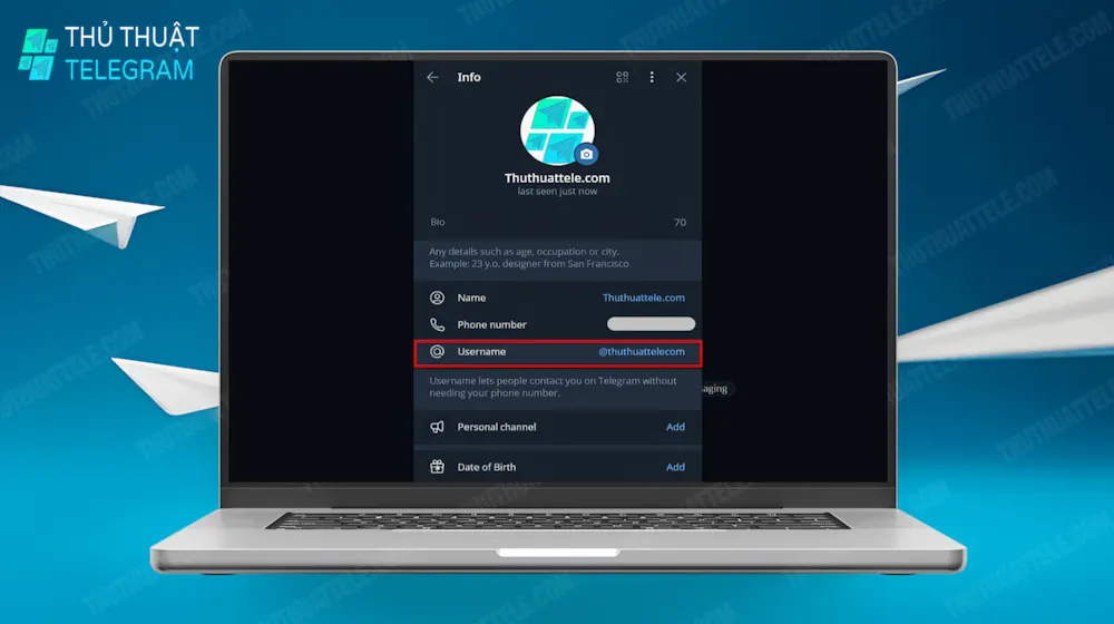 Hướng dẫn trên máy tính (Telegram Desktop)
