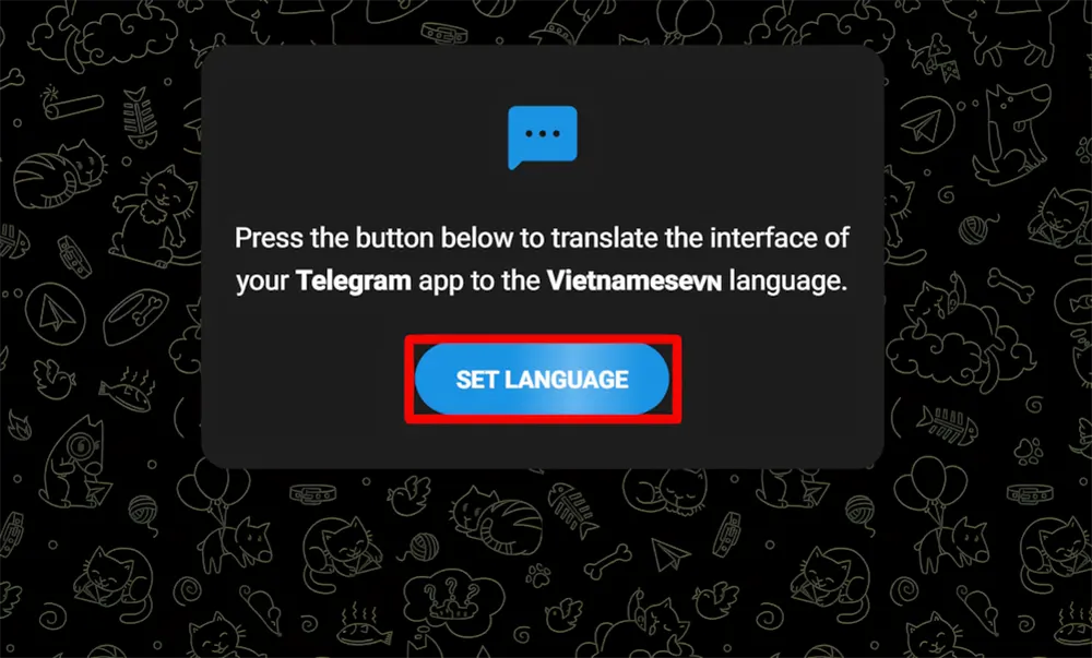 Cách thiết lập tiếng Việt cho Telegram cho điện thoại