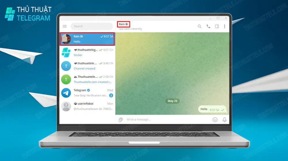 Cách copy link tài khoản Telegram người khác