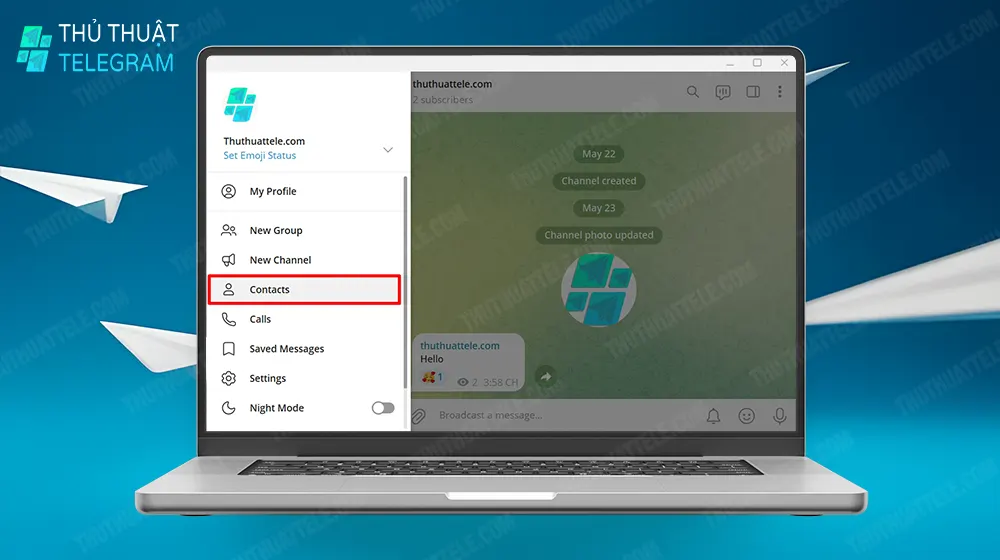 Cách kết bạn Telegram bằng số điện thoại trên máy tính