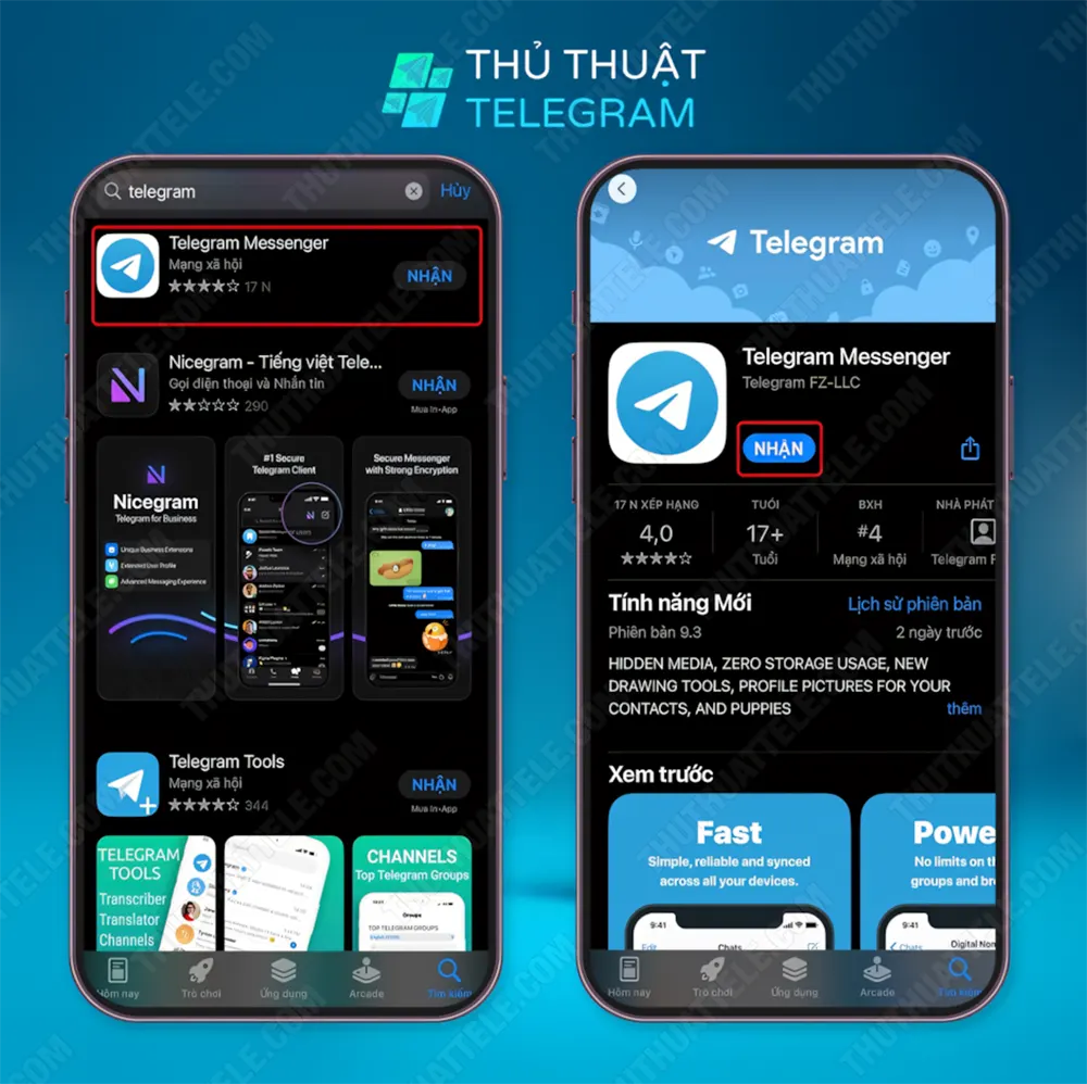 Tải Telegram cho iPhone/iOS