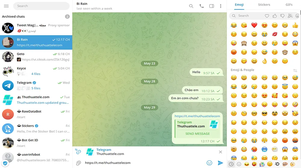 Cách sử dụng Username để kết bạn trên Telegram