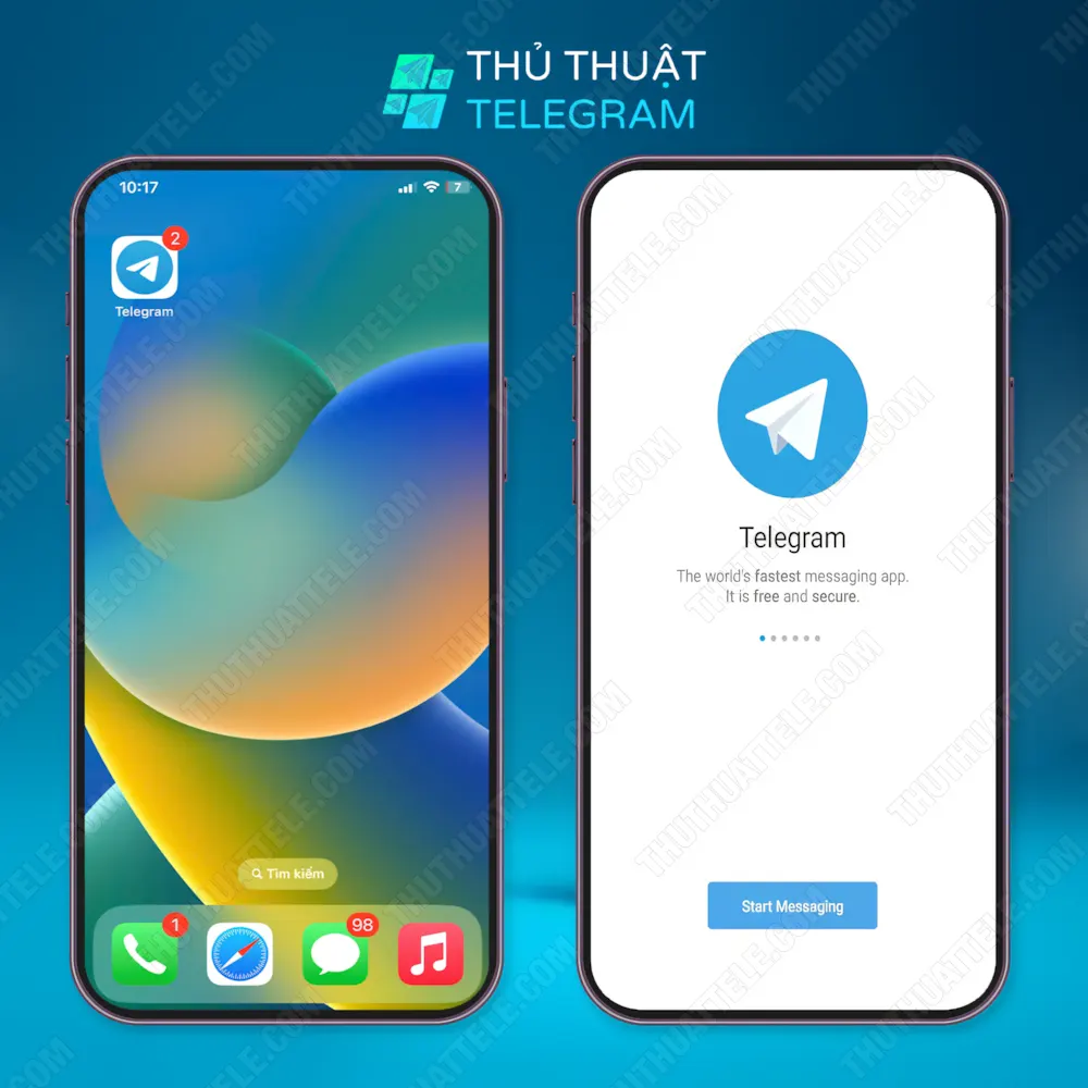 Mở ứng dụng bắt đầu quá trình đăng ký