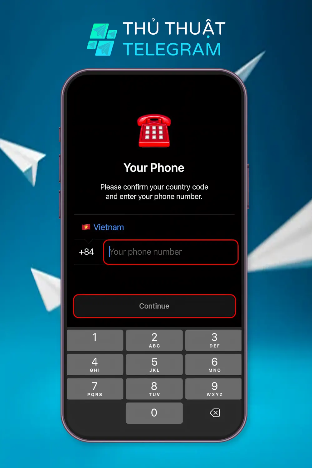 Nhập số điện thoại