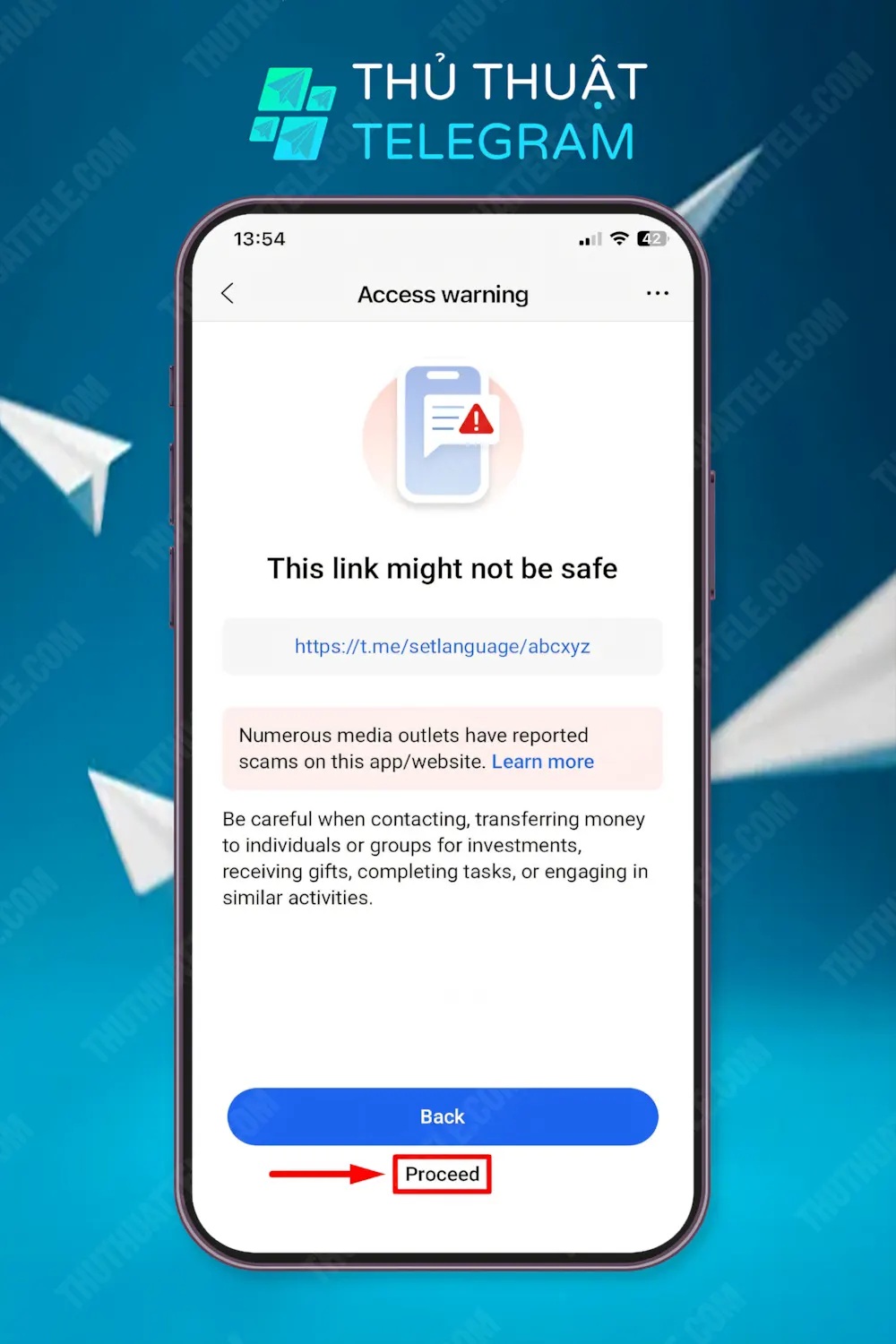 Cách thiết lập tiếng Việt cho Telegram cho điện thoại