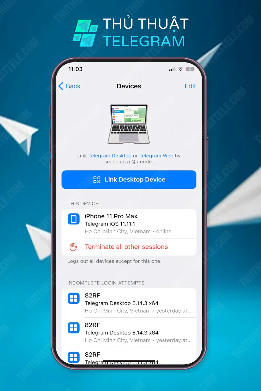 Hướng dẫn đăng nhập Telegram web bằng mã QR
