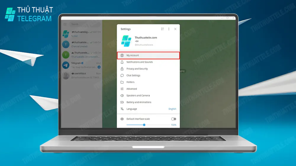 Hướng dẫn đổi tên hiển thị trên Telegram desktop