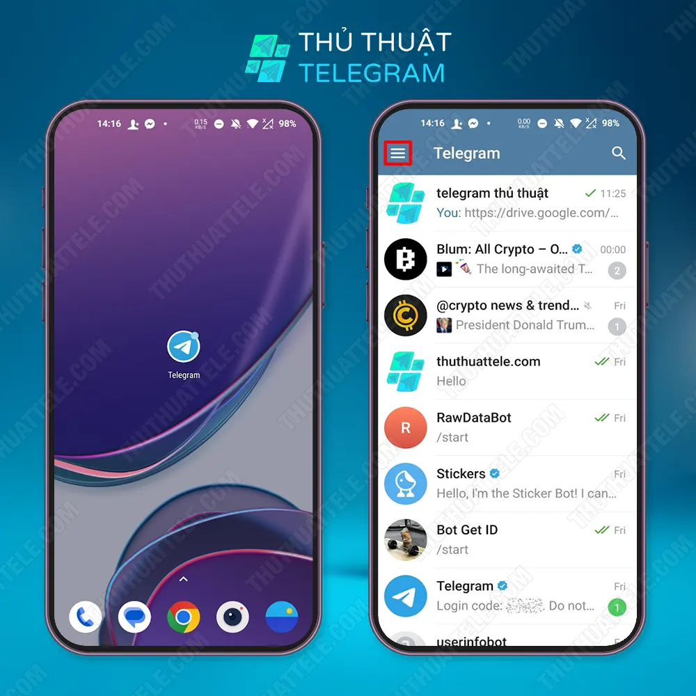Hướng dẫn trên Android