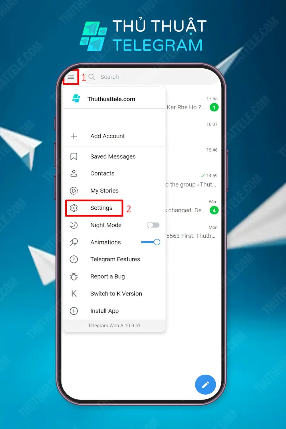 Hướng dẫn trên điện thoại Android