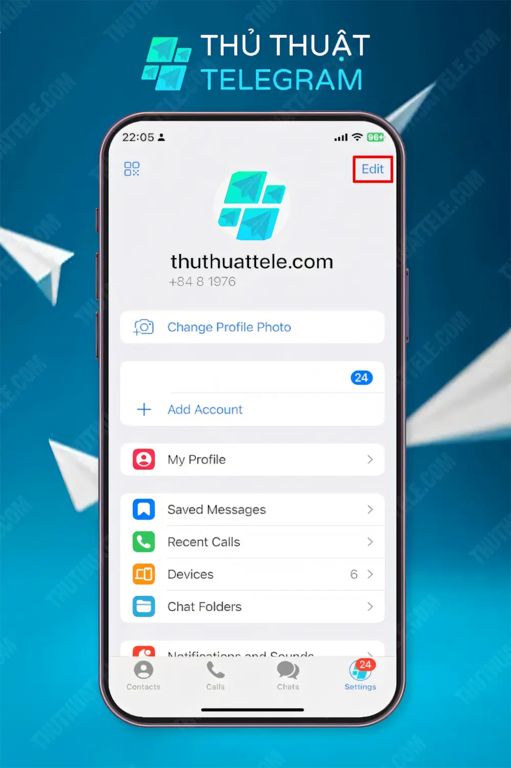 Hướng dẫn trên điện thoại Iphone