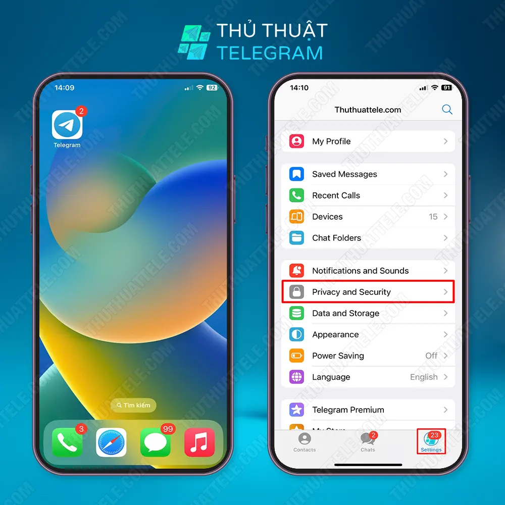 Hướng dẫn trên Iphone