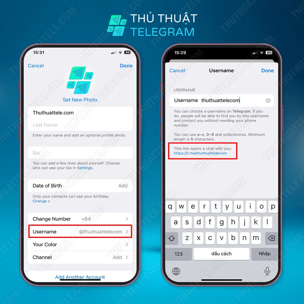 Kết bạn bằng cách chia sẻ link cá nhân