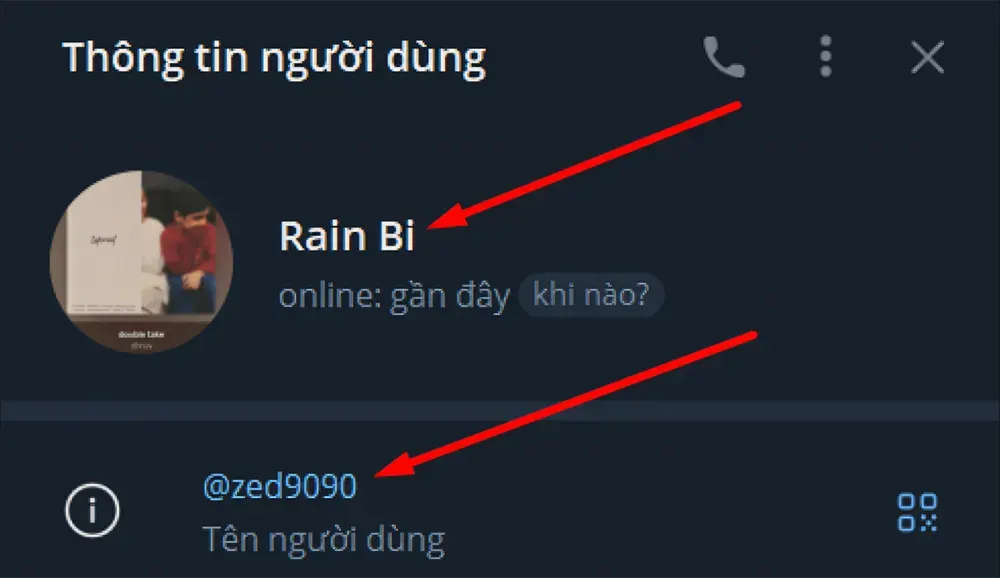 Phân biệt tên người dùng/username và tên hiển thị/nickname
