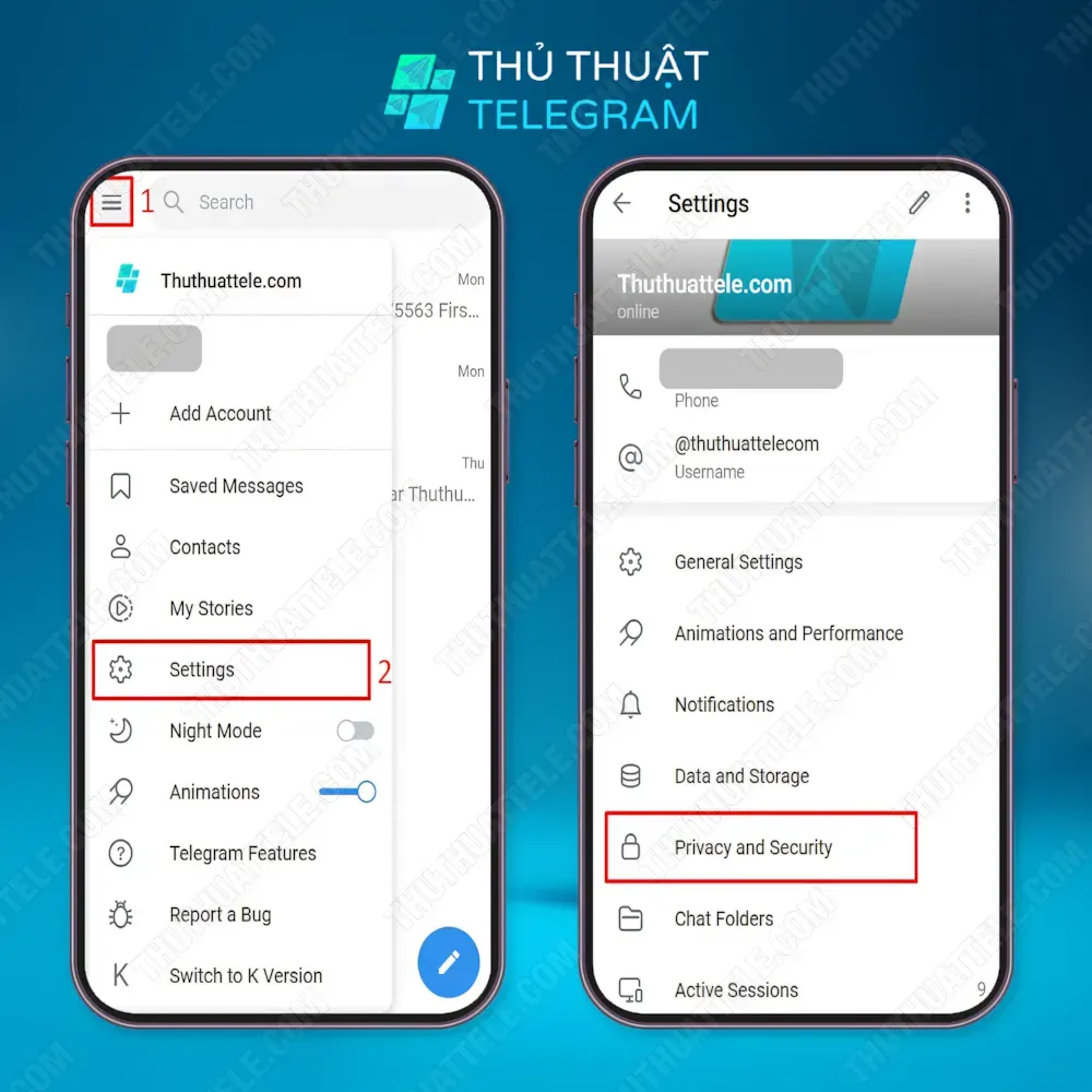 Thao tác trên Android