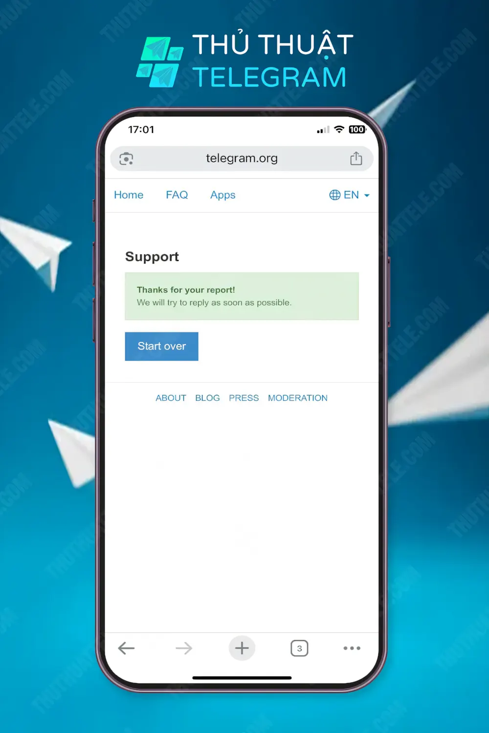 Cách lấy lại tin nhắn bị xóa vĩnh viễn bằng Telegram Support