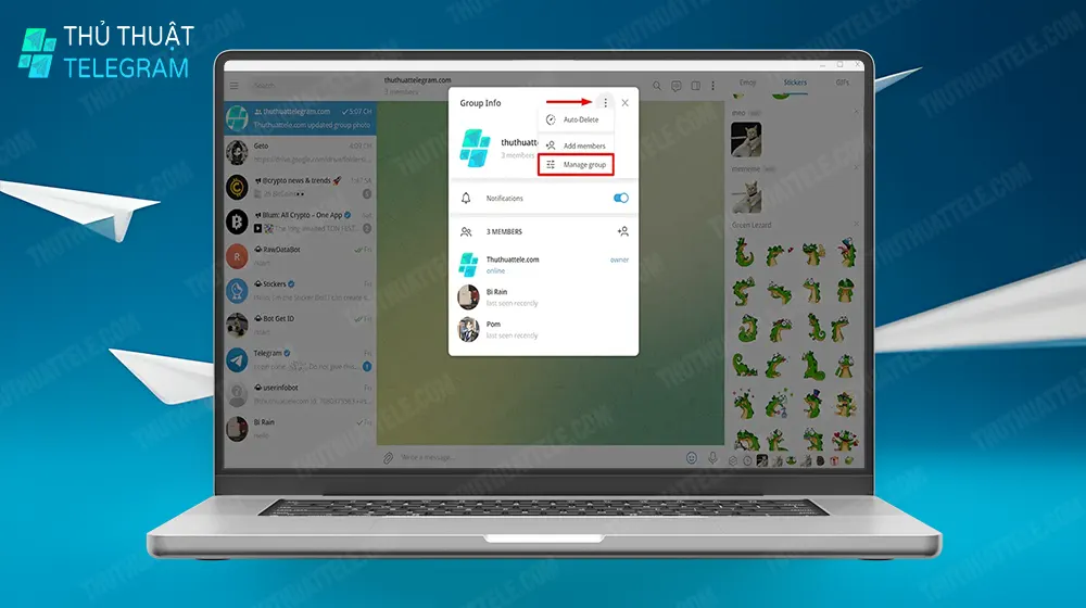 Cách thiết lập quyền thành viên và thêm ADmin trên máy tính