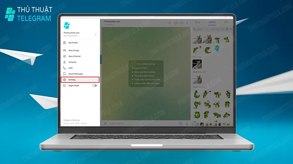 Cách trích xuất dữ liệu trên Telegram Desktop