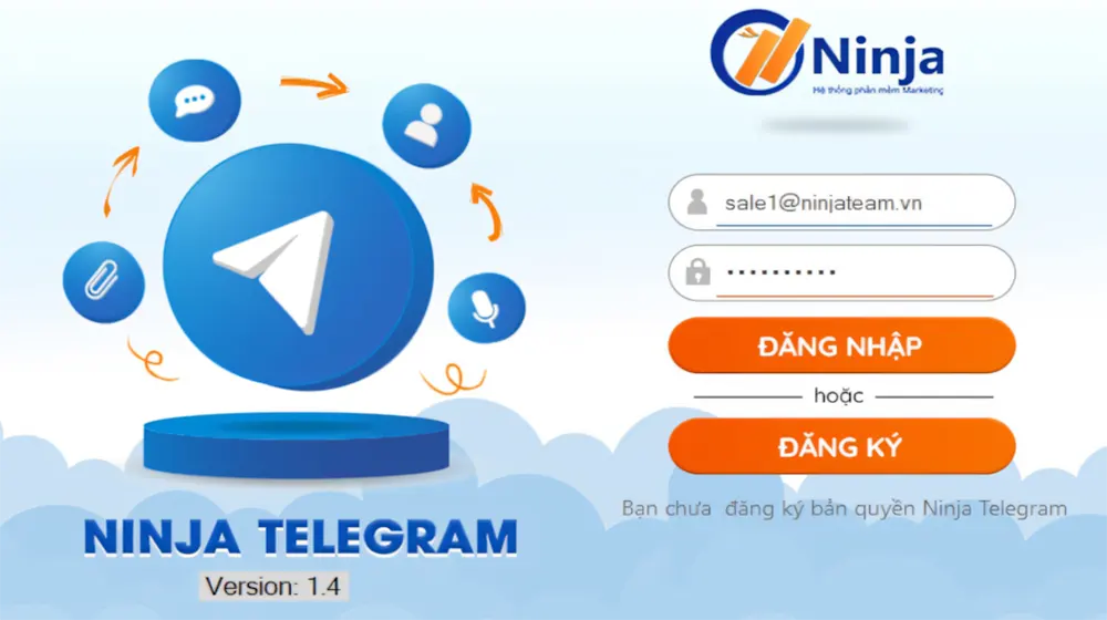 Bước 1: Truy cập tài khoản phần mềm