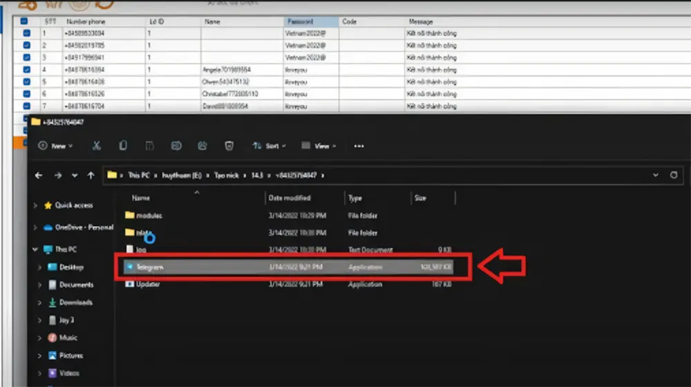 Bước 3: Khởi động ứng dụng Telegram