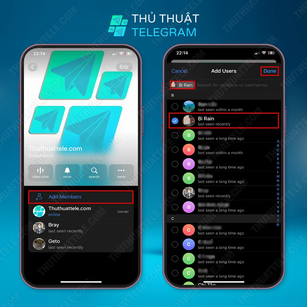Thêm bạn bè trực tiếp từ danh bạ