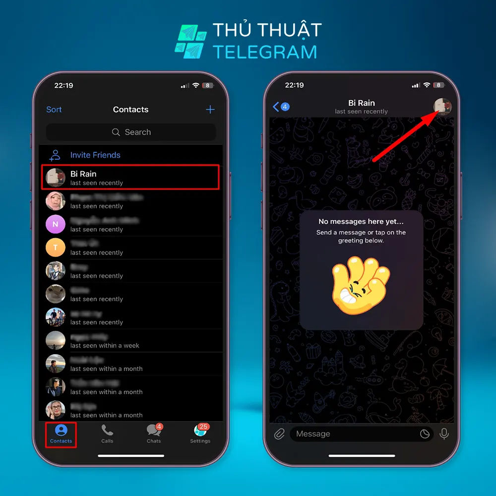 Chuyển tiếp từ thông tin liên hệ