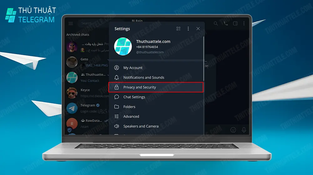Cách chặn add vào nhóm trên máy tính Telegram (Web/Desktop)