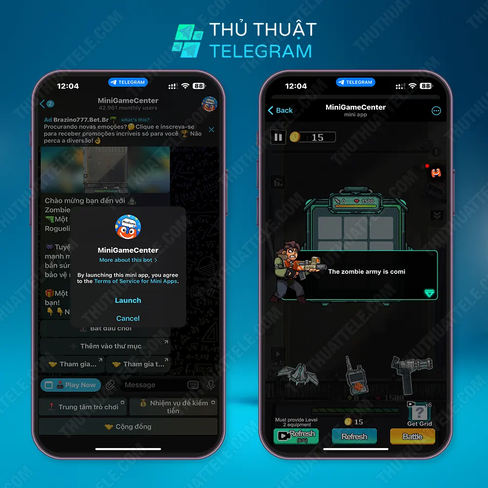 Cách chơi game trên Telegram săn airdrop