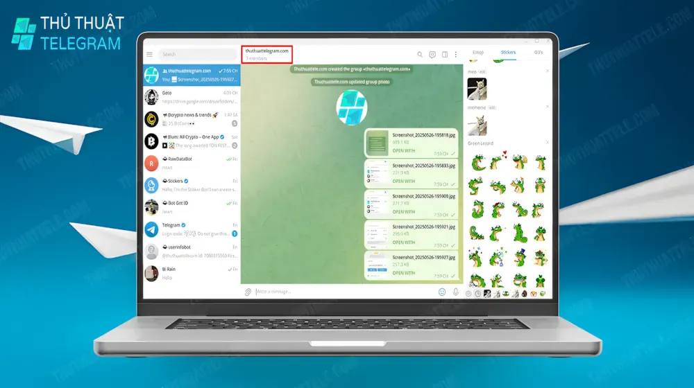 Cách lấy link nhóm Telegram trên máy tính Windows