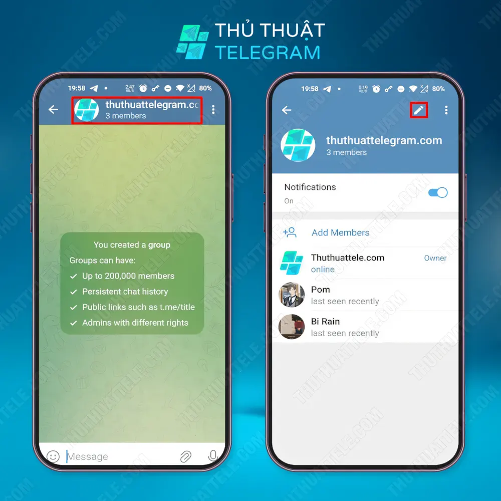 Cách lấy link nhóm trên điện thoại Android