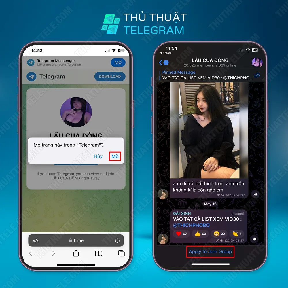 Cách mở nhóm Telegram bị chặn trên iPhone bằng truy cập ẩn