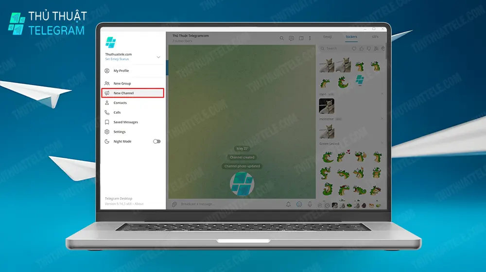 Cách tạo kênh Telegram trên máy tính