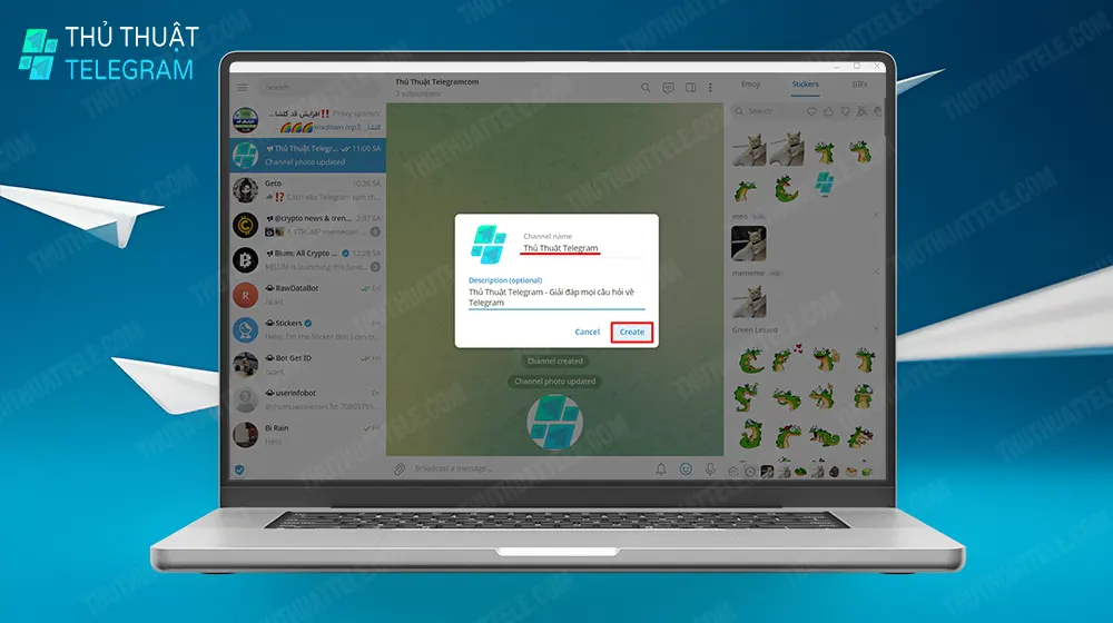 Cách tạo kênh Telegram trên máy tính