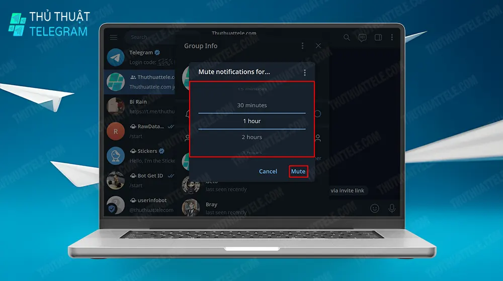 Cách tắt thông báo Telegram trên Windows