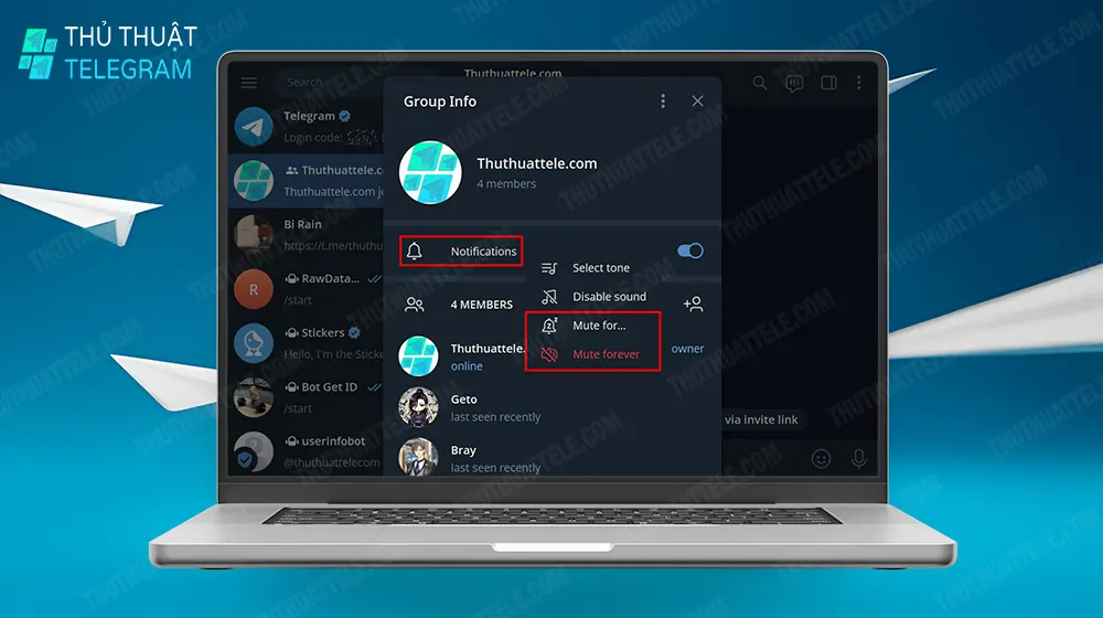 Cách tắt thông báo Telegram trên Windows