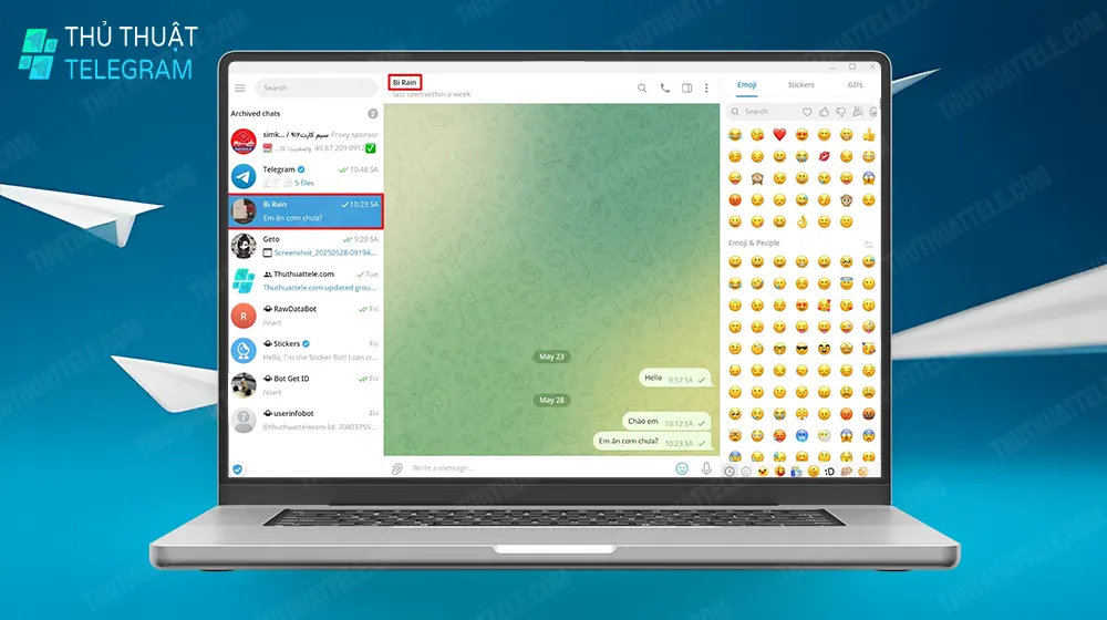 Cách xóa tin nhắn trên Telegram tự động trên máy tính