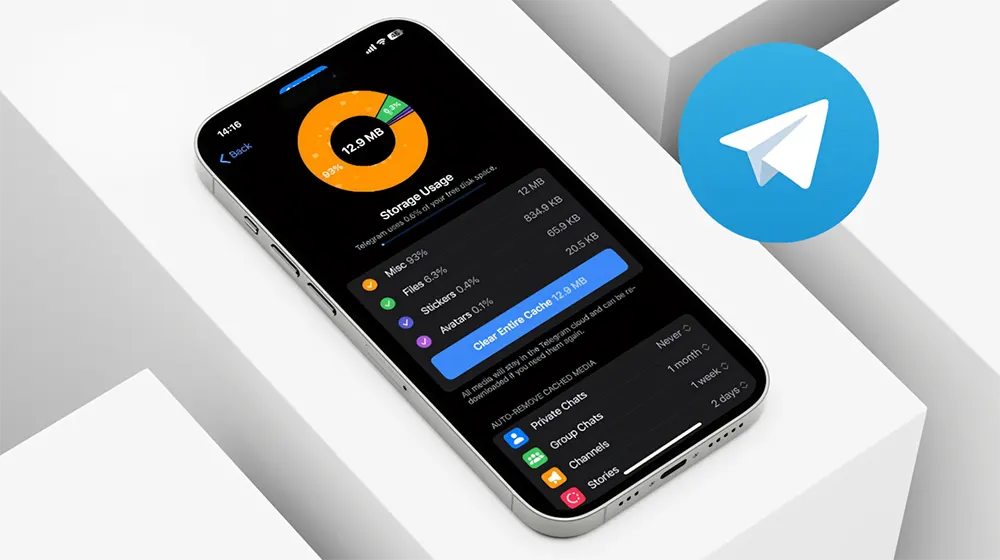 Dọn dẹp bộ nhớ Cache cùng dữ liệu telegram