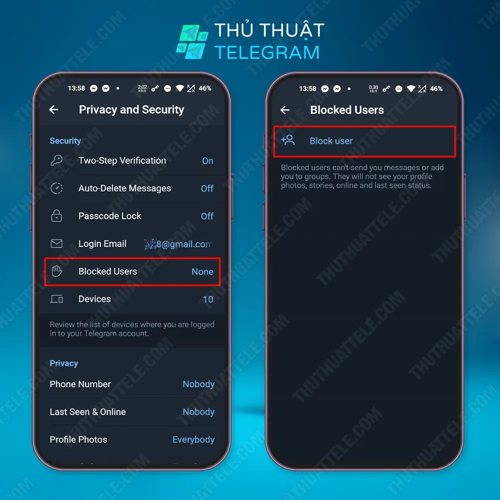 Hướng dẫn chặn trên Android