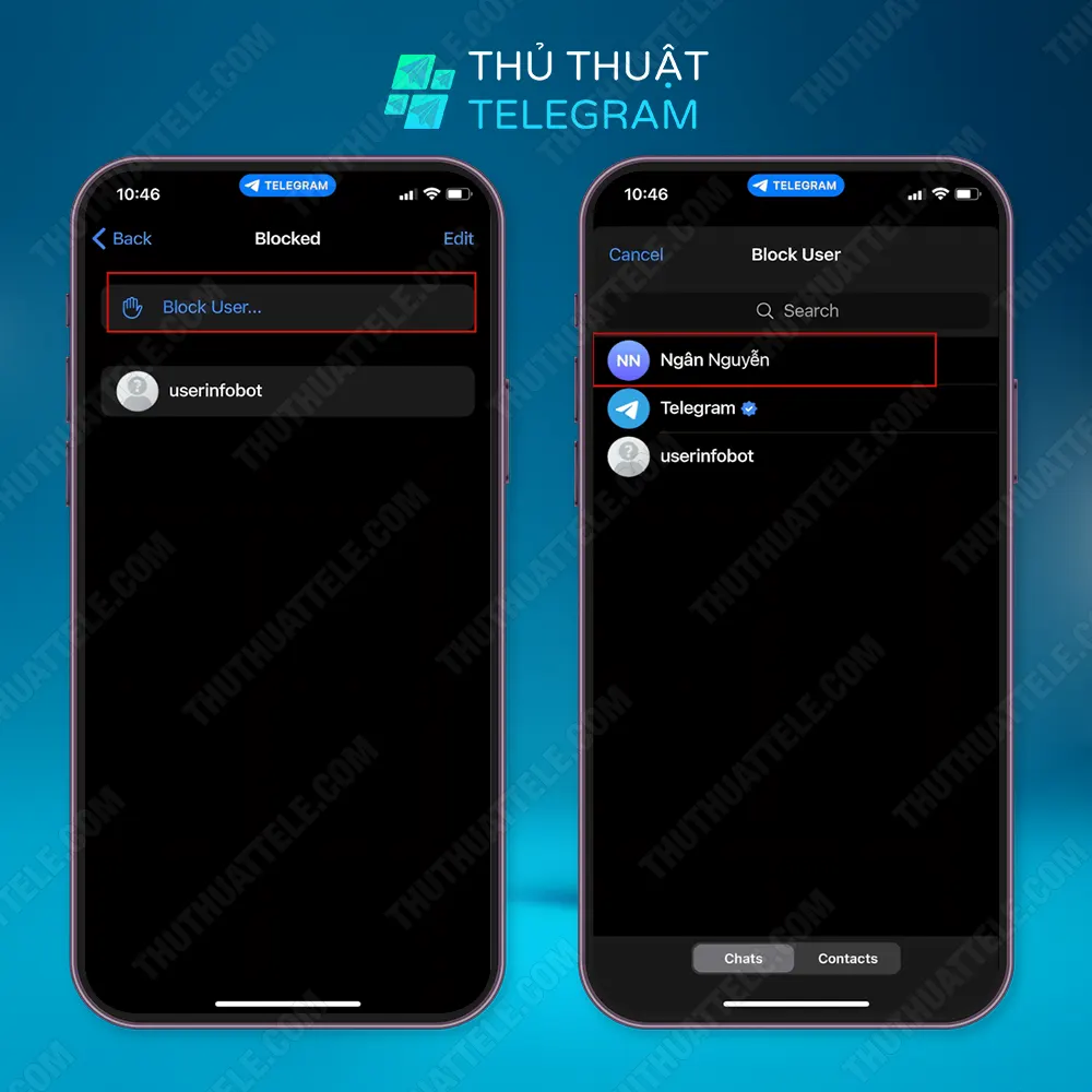 Hướng dẫn chặn trên Iphone