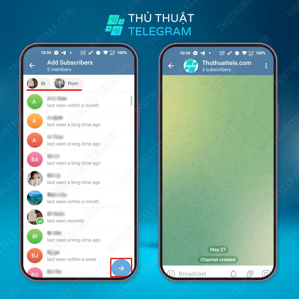 Hướng dẫn tạo kênh trên Android