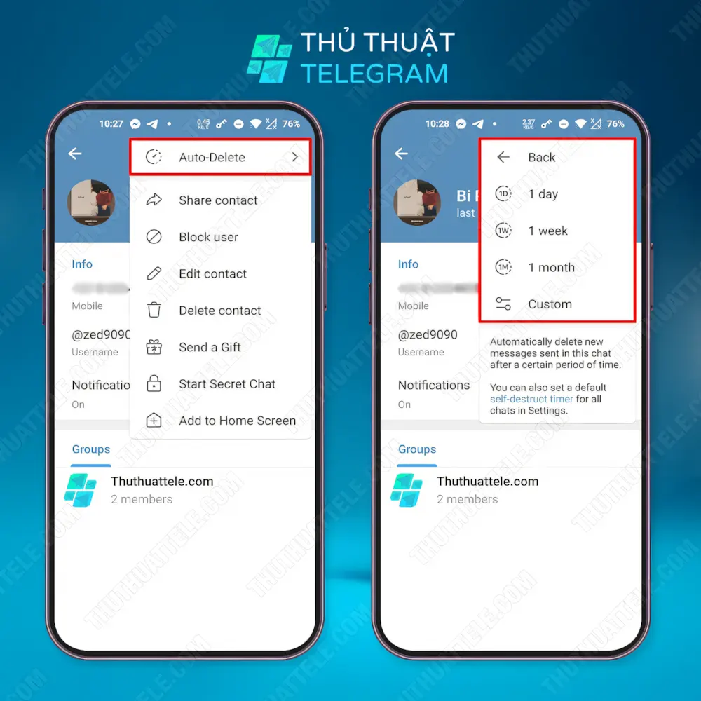 Hướng dẫn trên điện thoại Android