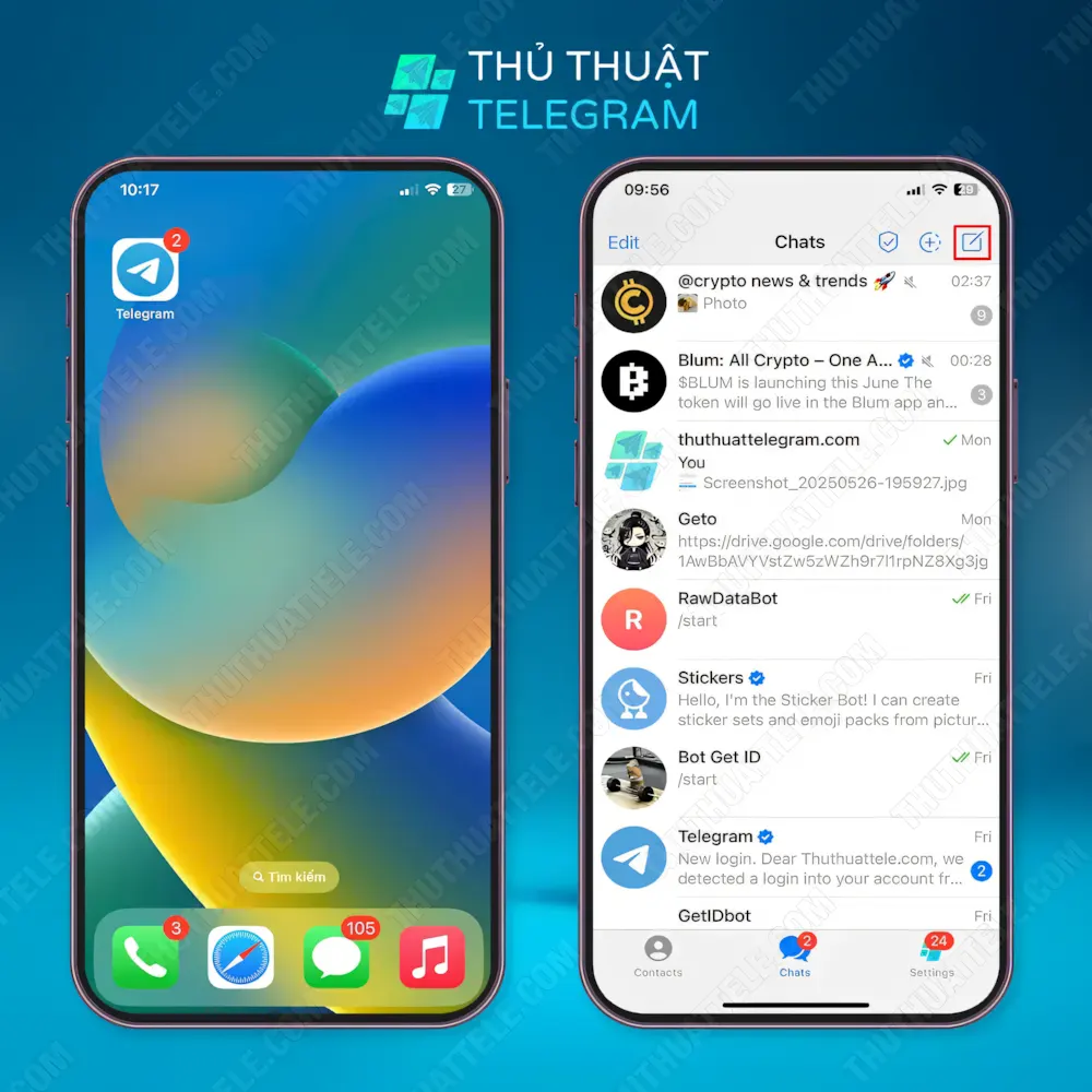 Hướng dẫn tạo kênh trên Iphone