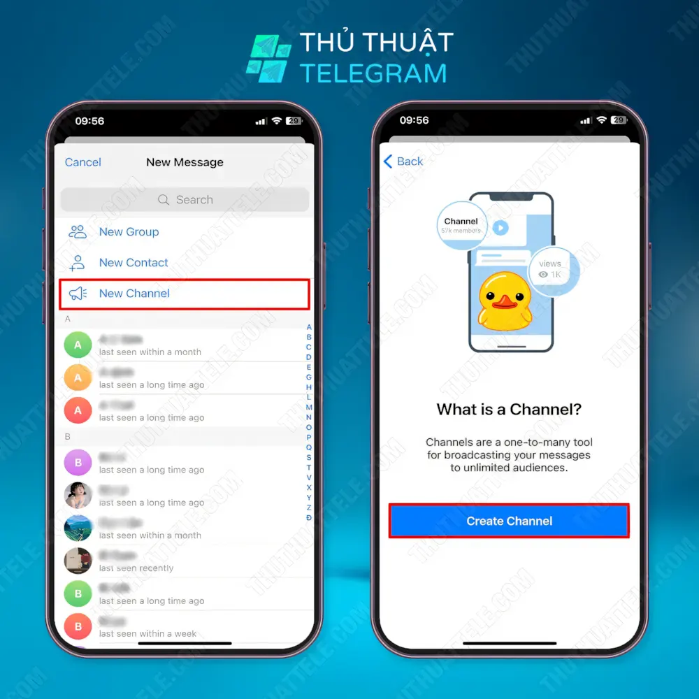 Hướng dẫn tạo kênh trên Iphone