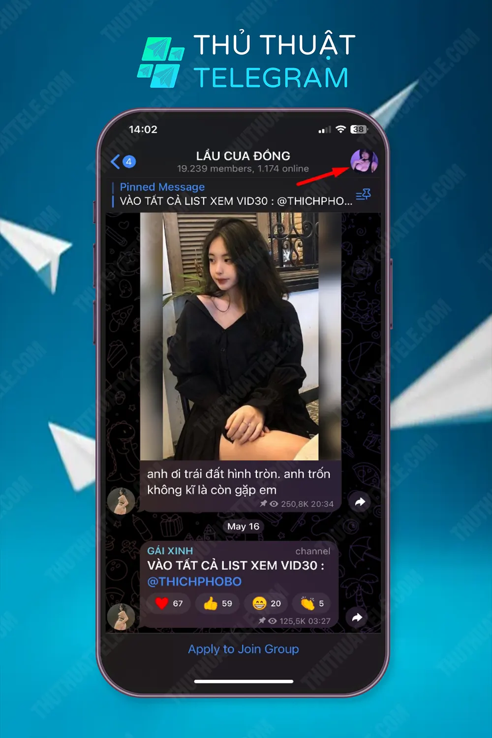 Sử dụng đường dẫn để vào nhóm Telegram bị chặn