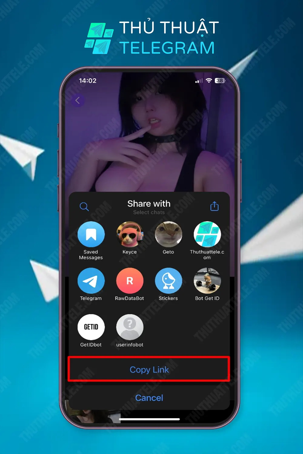 Sử dụng đường dẫn để vào nhóm Telegram bị chặn