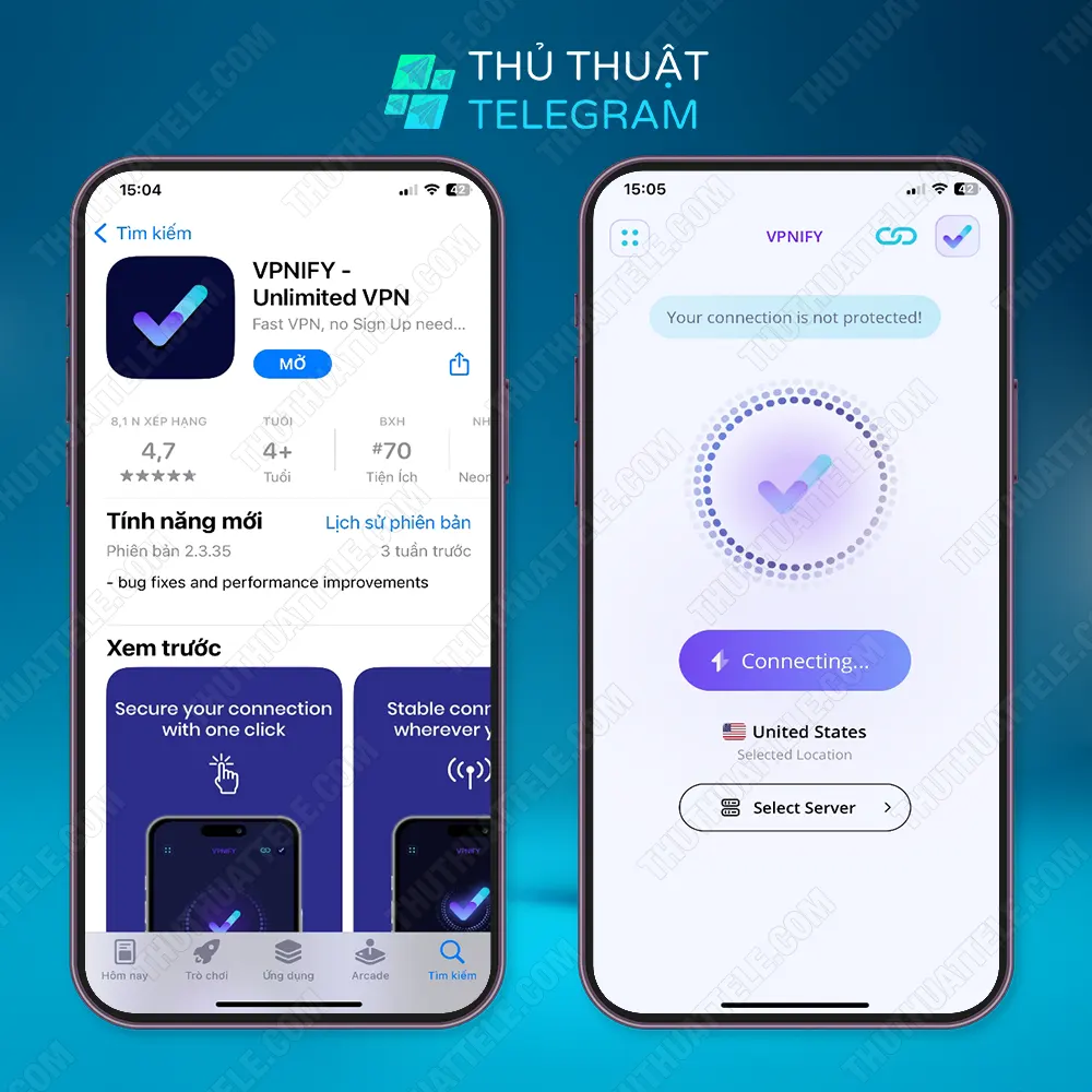 Vào group Telegram bị chặn bằng cách sử dụng vpnifi