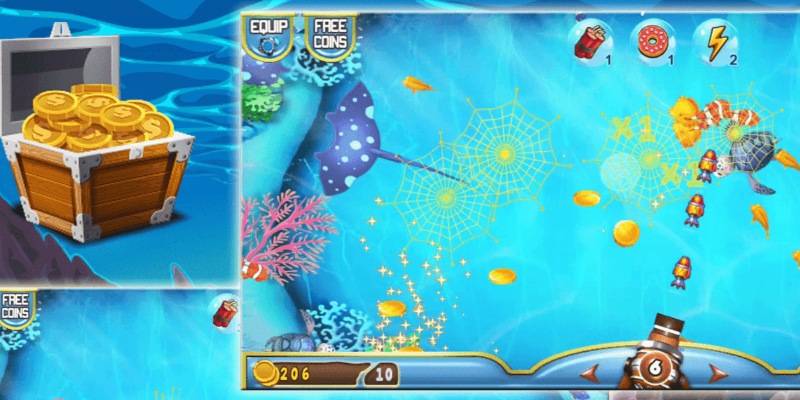 Sự phong phú về các tựa game tạo nên màu sắc riêng cho khu vực bắn cá